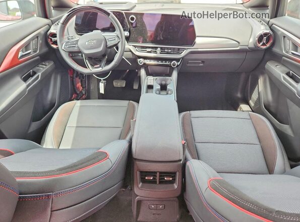 3GN7DSRR0SS141640 2025 CHEVROLET EQUINOX Red Dashboard view
