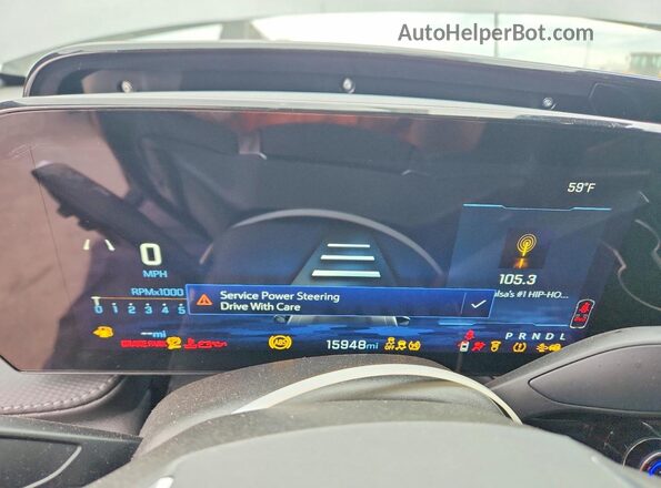 3GNAXHEG6SL185463 2025 CHEVROLET EQUINOX Gray Instrument cluster view