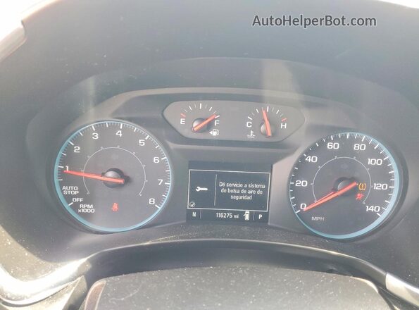 3GNAXHEV2LS729088 2020 CHEVROLET EQUINOX Белый Вид щитка приборов