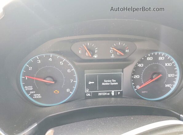 3GNAXHEV4JS553268 2018 CHEVROLET EQUINOX Blue Widok zestawu wskaźników