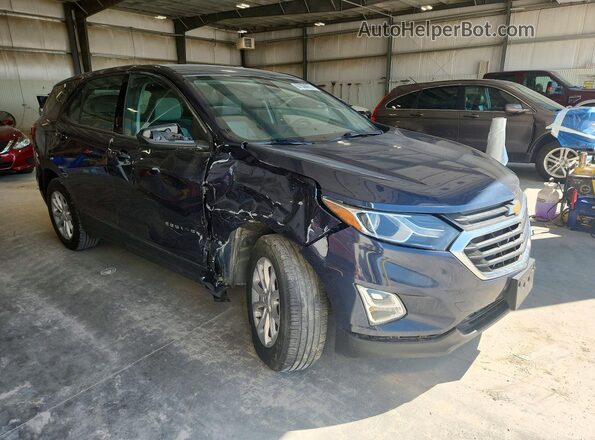 3GNAXHEV5JS640628 2018 CHEVROLET EQUINOX Blue Przód prawy