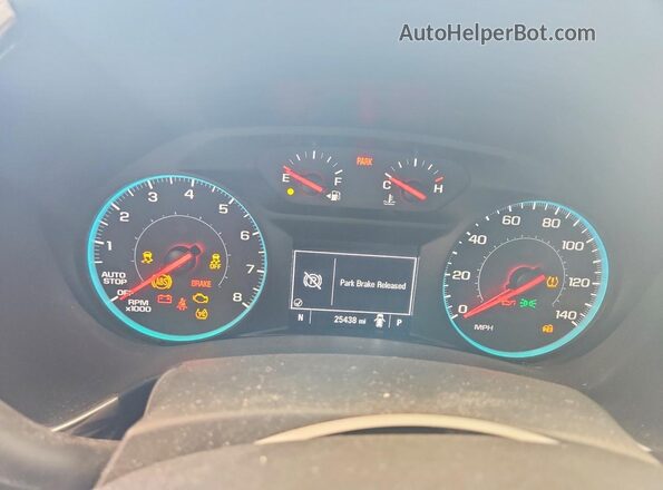 3GNAXHEV5JS640628 2018 CHEVROLET EQUINOX Blue Widok zestawu wskaźników