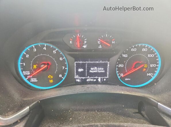 3GNAXREV1JS644486 2018 CHEVROLET EQUINOX Blue Vista del cuadro de instrumentos