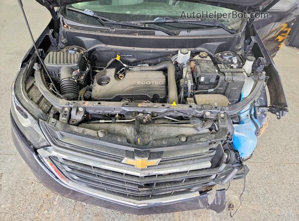 3GNAXREV1JS644486 2018 CHEVROLET EQUINOX Blue Vista del compartimento del motor