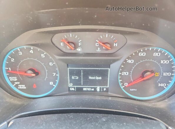 3GNAXSEV8JS556235 2018 CHEVROLET EQUINOX Серебряный Вид щитка приборов