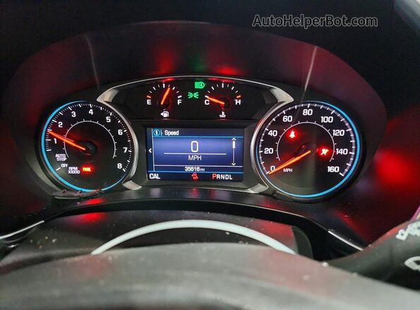 3GNAXUEG0PL195163 2023 CHEVROLET EQUINOX Синий Вид щитка приборов