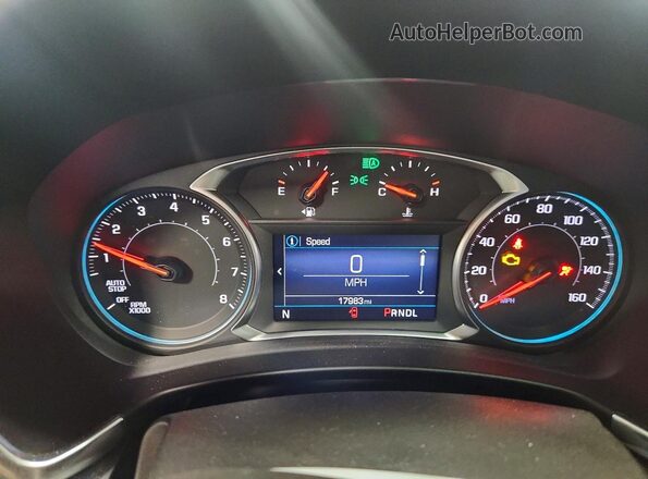 3GNAXUEG7PS195151 2023 CHEVROLET EQUINOX Gray ხელსაწყოთა პანელის ხედი