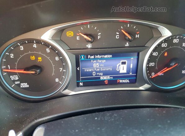 3GNAXUEV2KL398935 2019 CHEVROLET EQUINOX Синий Вид щитка приборов
