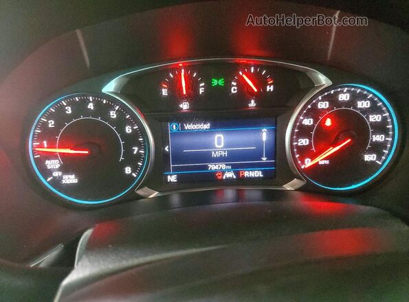 3GNAXUEV9LS505048 2020 CHEVROLET EQUINOX Blue Вид щитка приладів