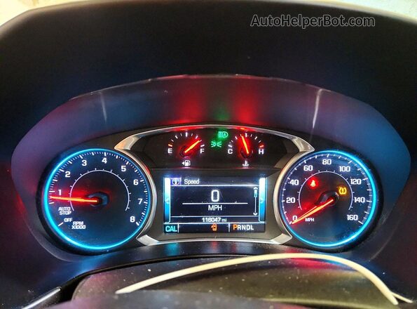 3GNAXVEV1JS536362 2018 CHEVROLET EQUINOX Blue Widok zestawu wskaźników