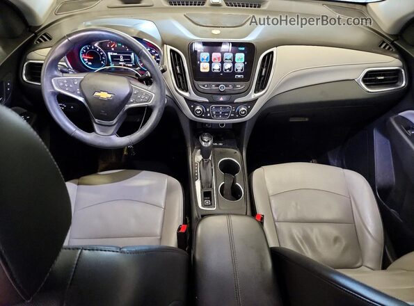 3GNAXVEV1JS536362 2018 CHEVROLET EQUINOX Blue Widok deski rozdzielczej