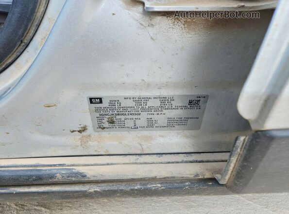 3GNCJKSB0GL243302 2016 CHEVROLET TRAX Silver Engine compartment view