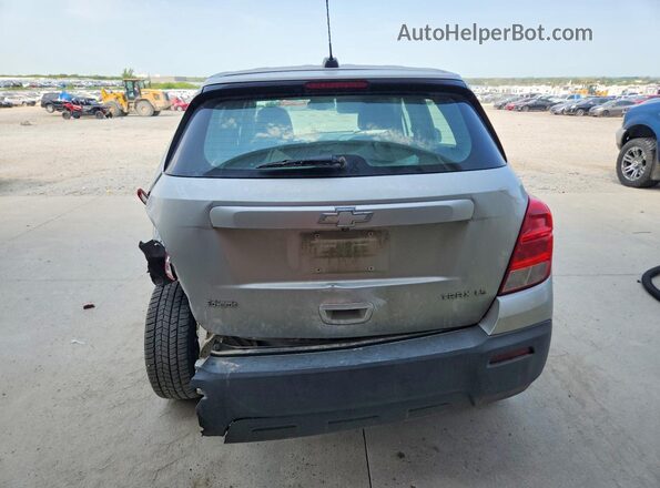 3GNCJKSB0GL243302 2016 CHEVROLET TRAX Silver Rear view