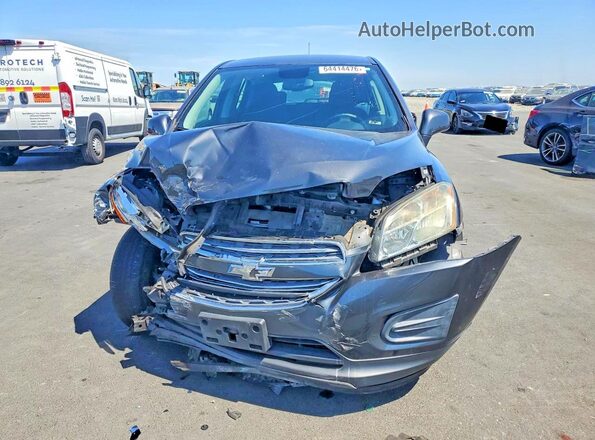 3GNCJKSB1GL149462 2016 CHEVROLET TRAX Gray Widok z przodu