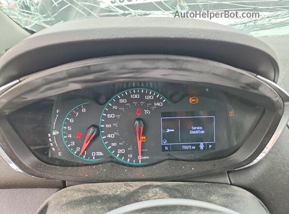 3GNCJKSB3LL125576 2020 CHEVROLET TRAX Черный Вид щитка приборов