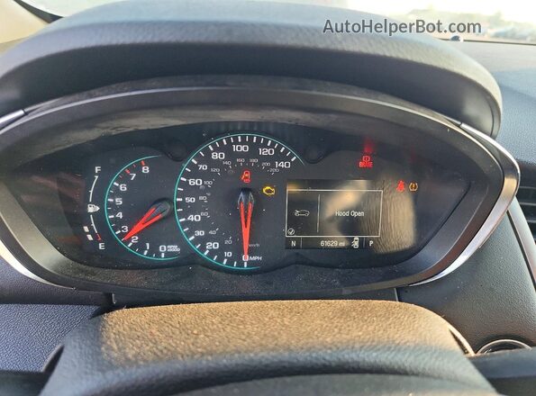 3GNCJLSB2JL185125 2018 CHEVROLET TRAX Red Вид щитка приладів