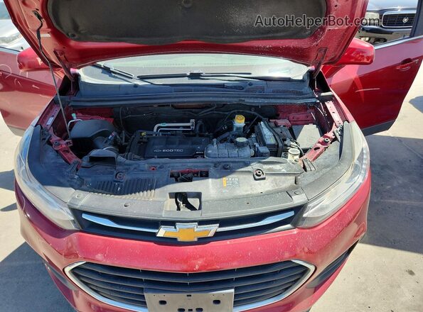 3GNCJLSB5JL337236 2018 CHEVROLET TRAX Red ძრავის განყოფილების ხედი