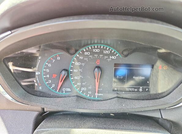 3GNCJLSB5JL337236 2018 CHEVROLET TRAX Red ხელსაწყოთა პანელის ხედი