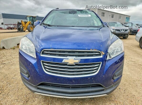 3GNCJPSB5GL220028 2016 CHEVROLET TRAX Синий Вид спереди