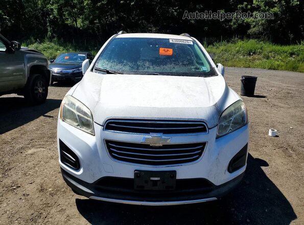 3GNCJPSBXGL137873 2016 CHEVROLET TRAX White Դիմացի տեսք