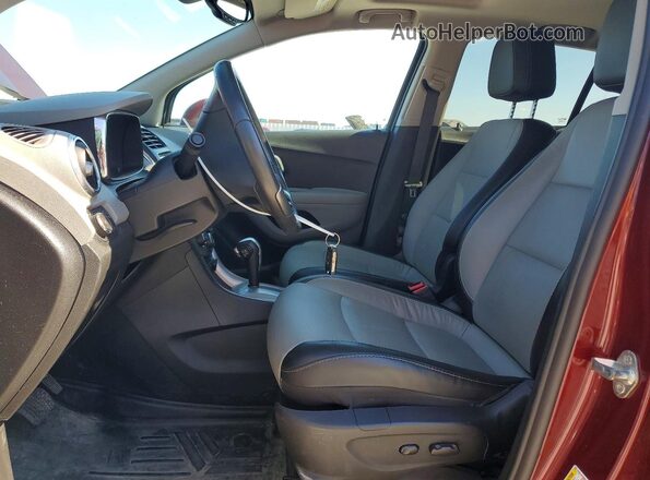 3GNCJRSB8GL122915 2016 CHEVROLET TRAX Maroon Вид салону спереду