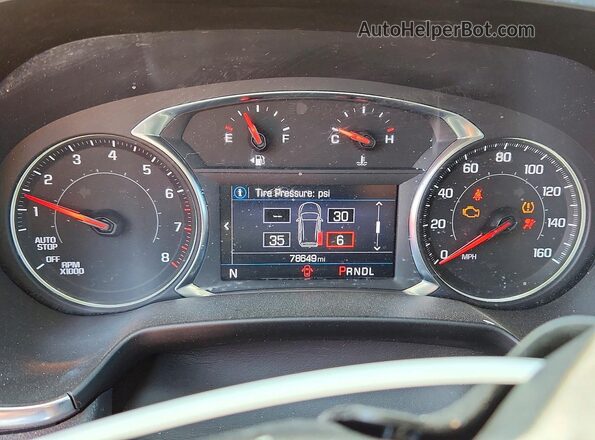 3GNKBCR43NS165767 2022 CHEVROLET BLAZER Black ხელსაწყოთა პანელის ხედი