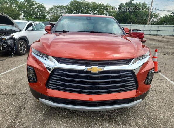 3GNKBCRS2MS549195 2021 CHEVROLET BLAZER Orange Դիմացի տեսք