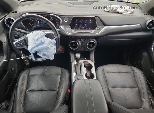 3GNKBDRS7LS585923 2020 CHEVROLET BLAZER Gray Widok deski rozdzielczej