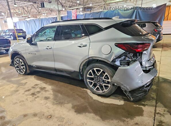 3GNKBERSXSS238395 2025 CHEVROLET BLAZER Серебряный Задняя левая четверть