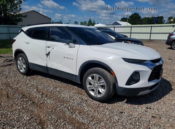3GNKBHR40NS130472 2022 CHEVROLET BLAZER Белый Передняя правая четверть