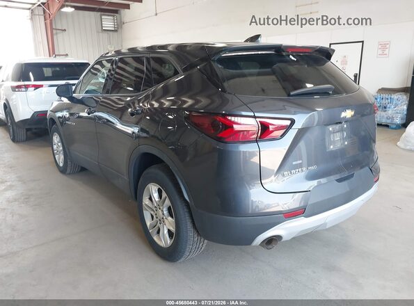 3GNKBHR4XMS553638 2021 CHEVROLET BLAZER Gray Trasero izquierdo