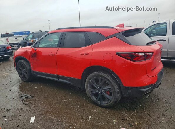 3GNKBJRS3KS683697 2019 CHEVROLET BLAZER Red უკანა მარცხენა