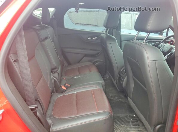 3GNKBJRS3KS683697 2019 CHEVROLET BLAZER Red უკანა სალონის ხედი