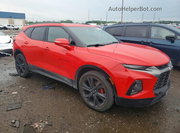 3GNKBJRS3KS683697 2019 CHEVROLET BLAZER Red წინა მარჯვენა