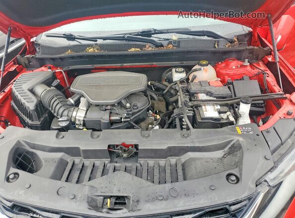 3GNKBJRS3KS683697 2019 CHEVROLET BLAZER Red ძრავის განყოფილების ხედი