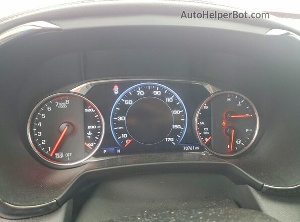 3GNKBJRS3KS683697 2019 CHEVROLET BLAZER Red ხელსაწყოთა პანელის ხედი