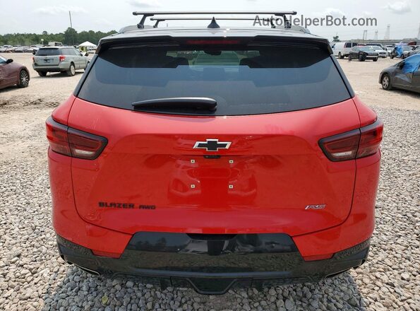 3GNKBKRS8PS206082 2023 CHEVROLET BLAZER Red Vista trasera