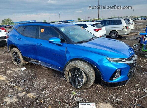 3GNKBKRSXLS660585 2020 CHEVROLET BLAZER Blue Delantero derecho