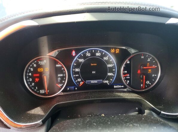 3GNKBLRS3LS575321 2020 CHEVROLET BLAZER Black Widok zestawu wskaźników