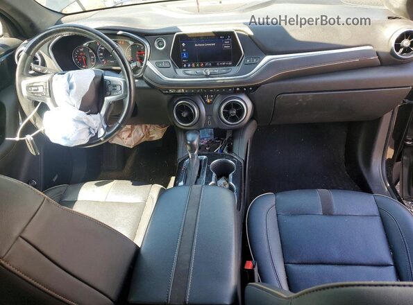 3GNKBLRS3LS575321 2020 CHEVROLET BLAZER Black Widok deski rozdzielczej