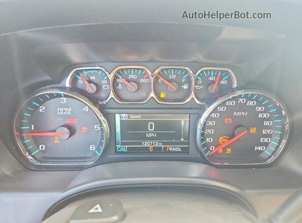 3GTP1MEC0HG171294 2017 GMC SIERRA Blue Սարքավորումների վահանակի տեսք
