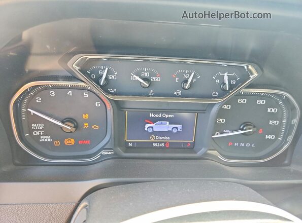 3GTP8DED0LG213332 2020 GMC SIERRA Black Widok zestawu wskaźników