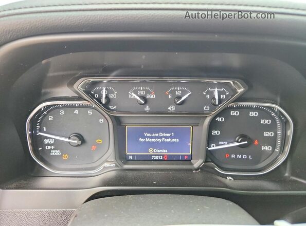 3GTP8DED4LG368210 2020 GMC SIERRA Белый Вид щитка приборов