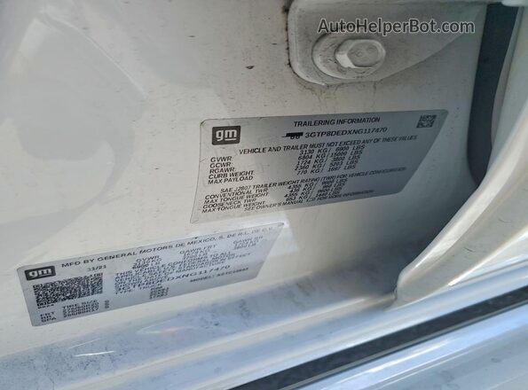 3GTP8DEDXNG117470 2022 GMC SIERRA Белый Вид подкапотного пространства