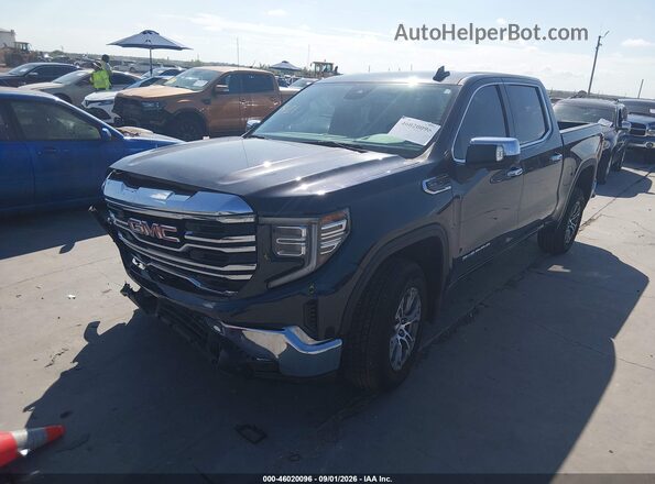 3GTPHDED4SG276013 2025 GMC SIERRA Blue წინა მარცხენა ხედი სამი მეოთხედიდან