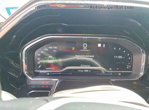 3GTPHDED5NG652402 2022 GMC SIERRA Charcoal Вид щитка приладів