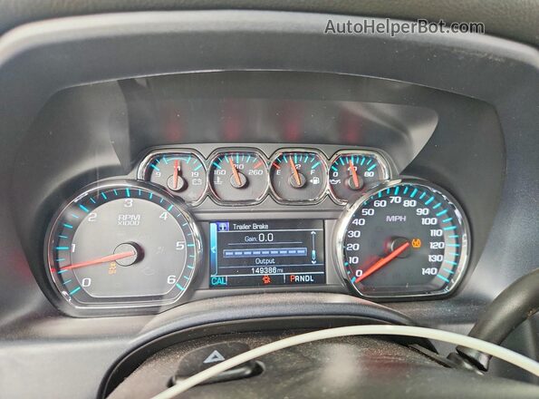 3GTU2MEC3JG262842 2018 GMC SIERRA Белый Вид щитка приборов