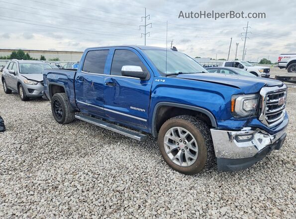 3GTU2NEC0JG127601 2018 GMC SIERRA Blue Delantero derecho