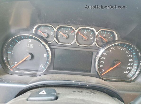 3GTU2NEC4HG336382 2017 GMC SIERRA White Вид щитка приладів