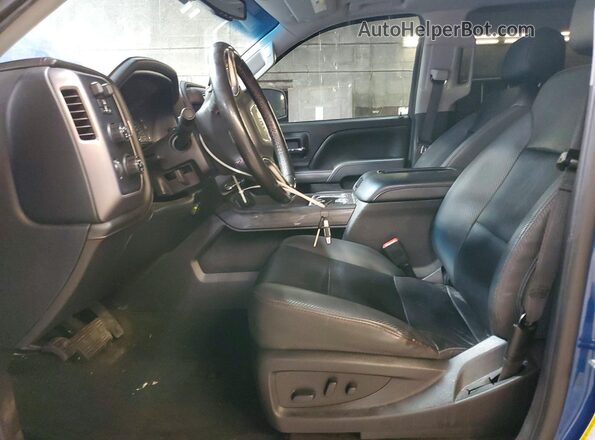 3GTU2NEC6JG375285 2018 GMC SIERRA Blue Widok wnętrza z przodu